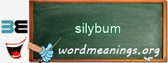 WordMeaning blackboard for silybum